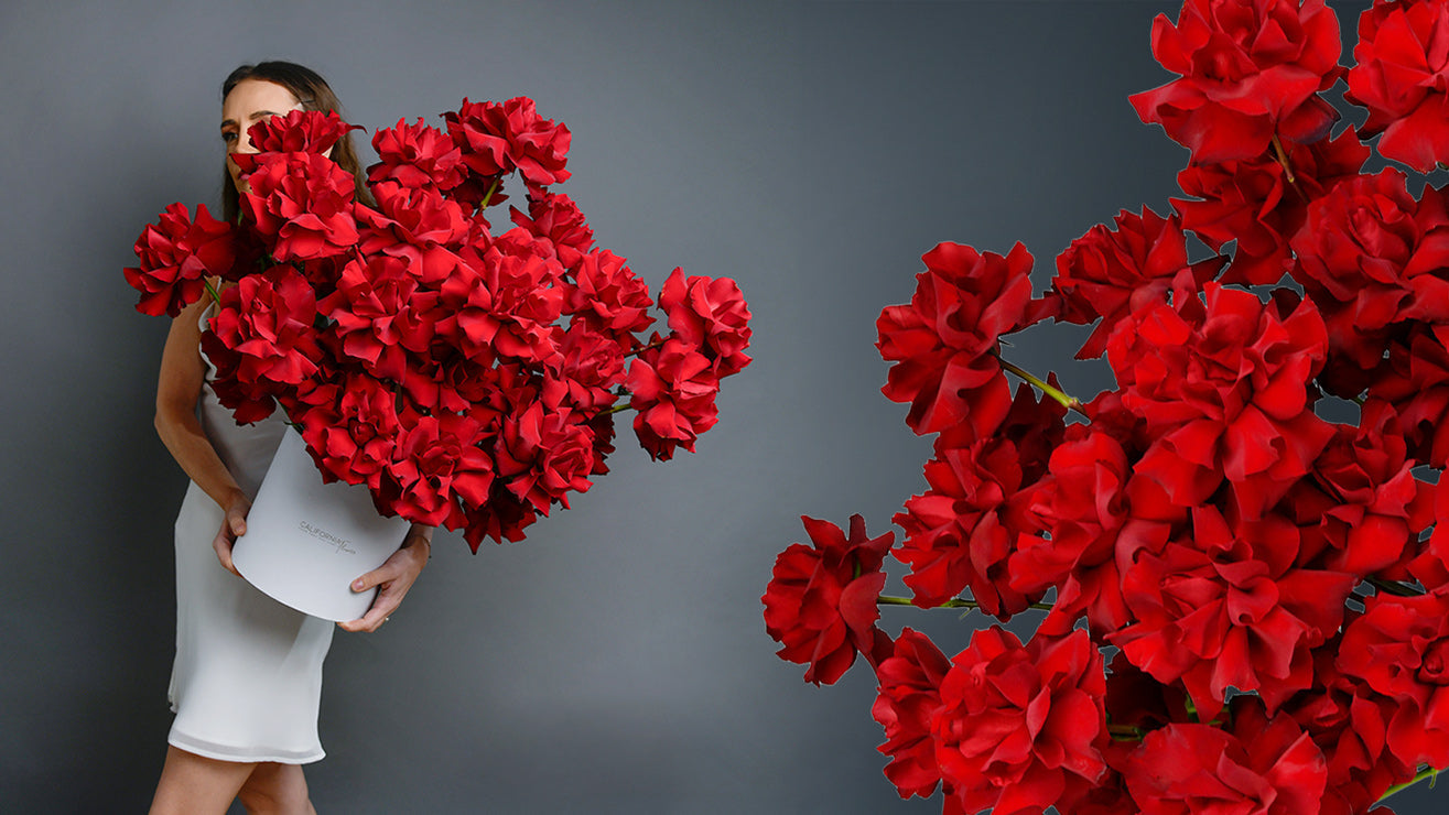 Cutii cu trandafiri naturali