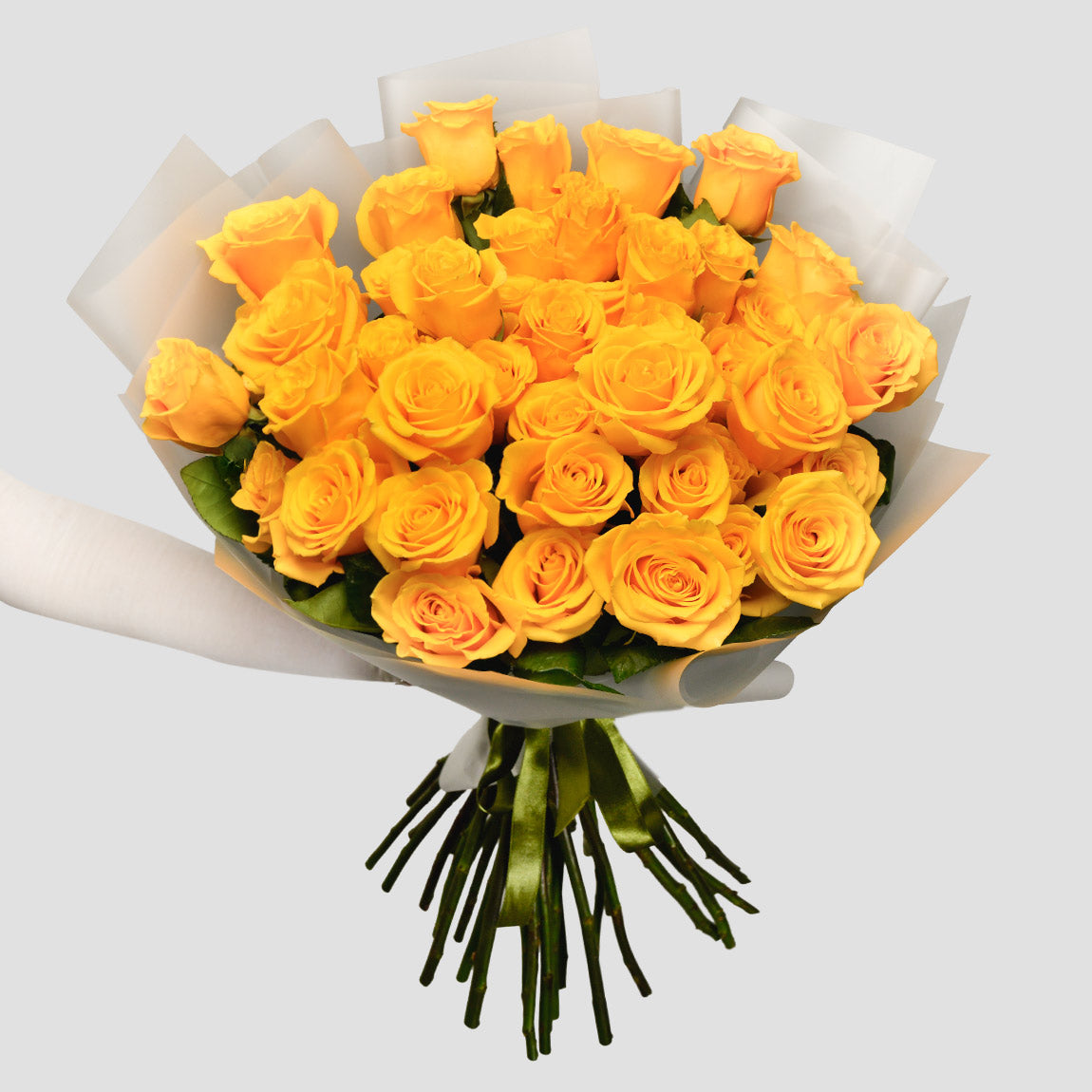 Flori pentru mama - California Flowers, Buchet 47 trandafiri galbeni, Californiaflowers.ro
