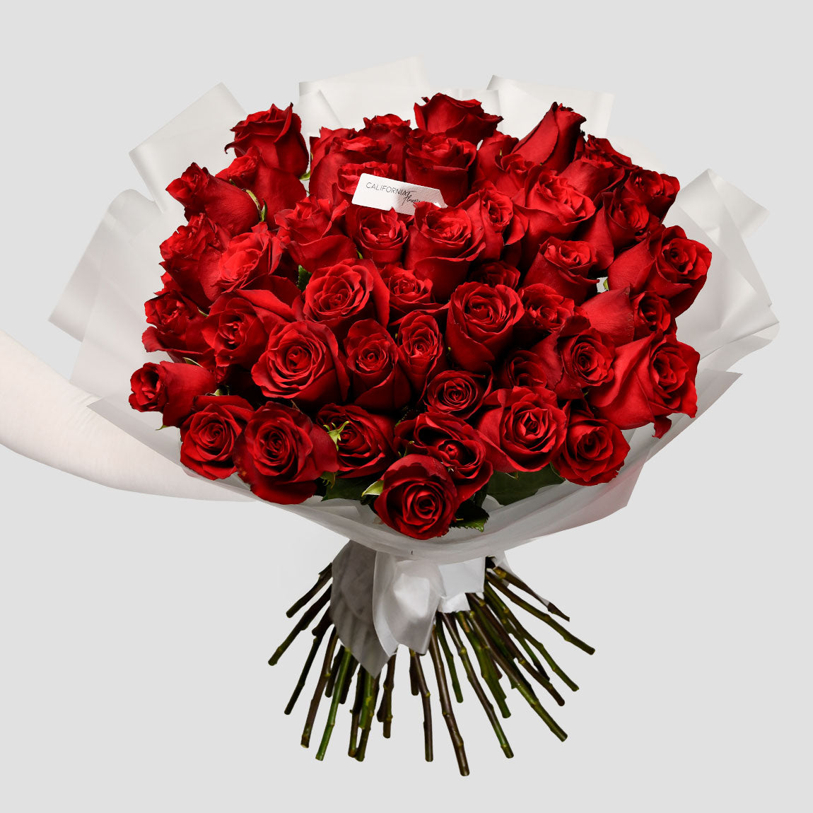 Livrare Flori Cluj Napoca, Buchet 55 trandafiri rosii, Californiaflowers.ro