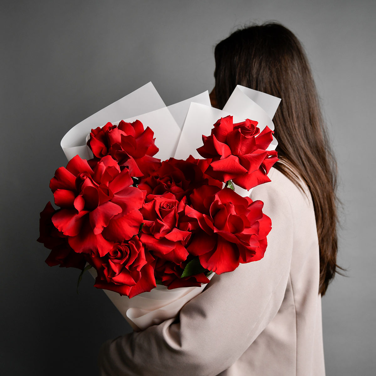 Flori pentru mama - California Flowers, Buchet 11 trandafiri rosii speciali, Californiaflowers.ro