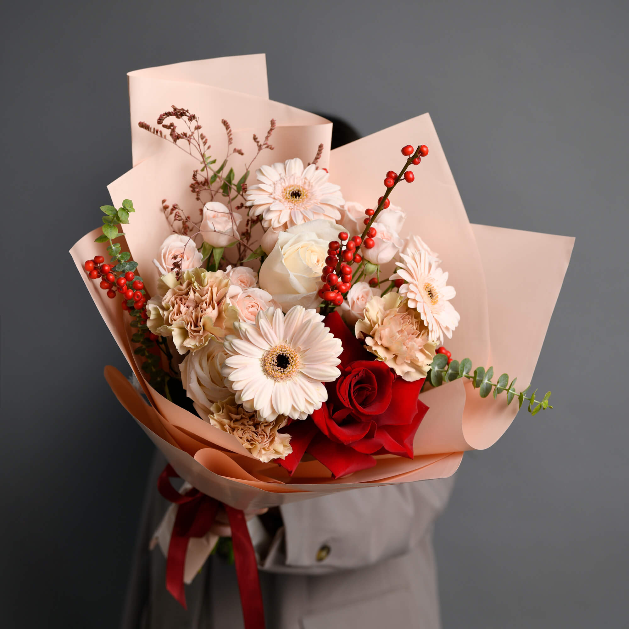 Buchete flori mixte, Buchet gerbera si trandafiri, Californiaflowers.ro