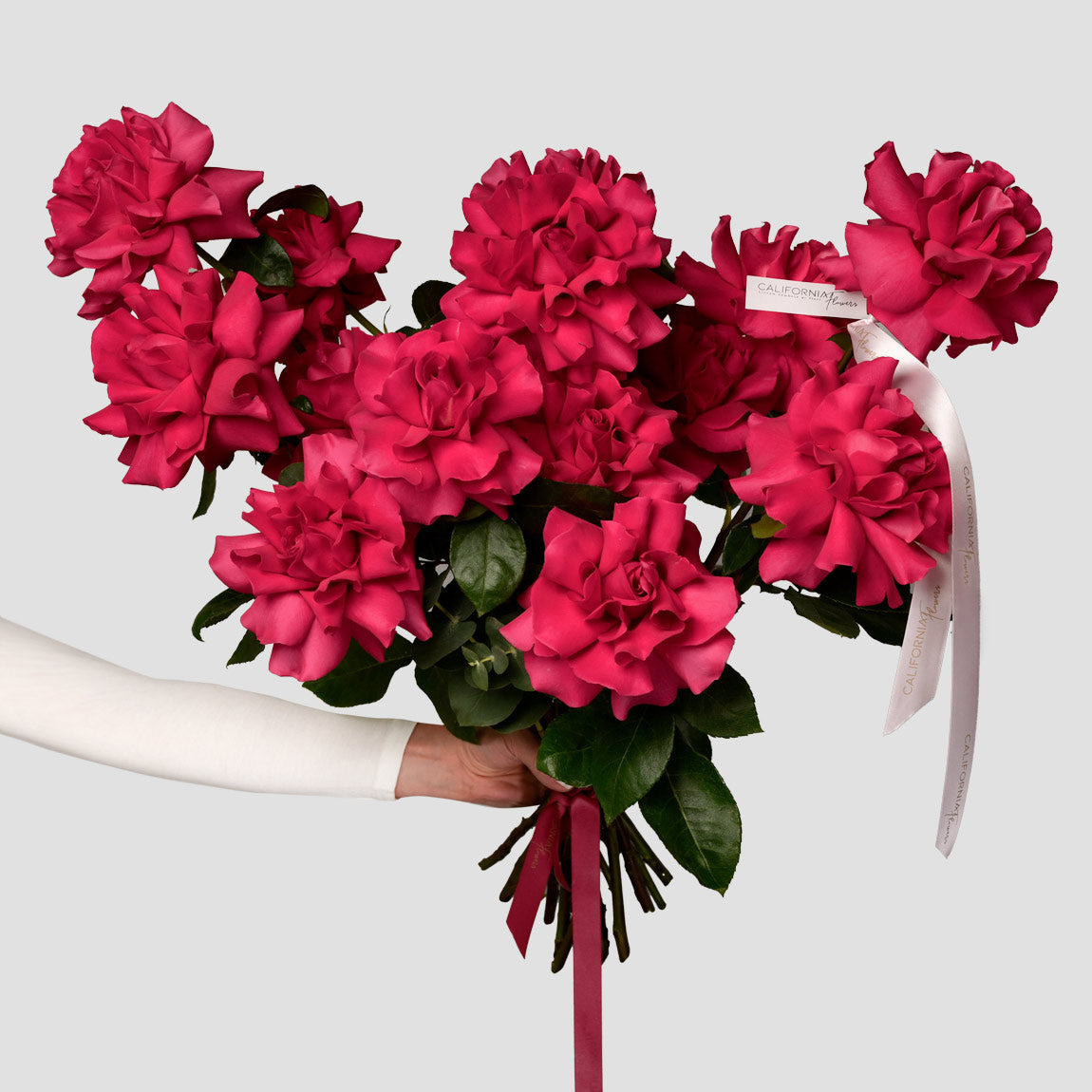 Flori de Florii - California Flowers, Buchet 15 trandafiri speciali Pink, Californiaflowers.ro