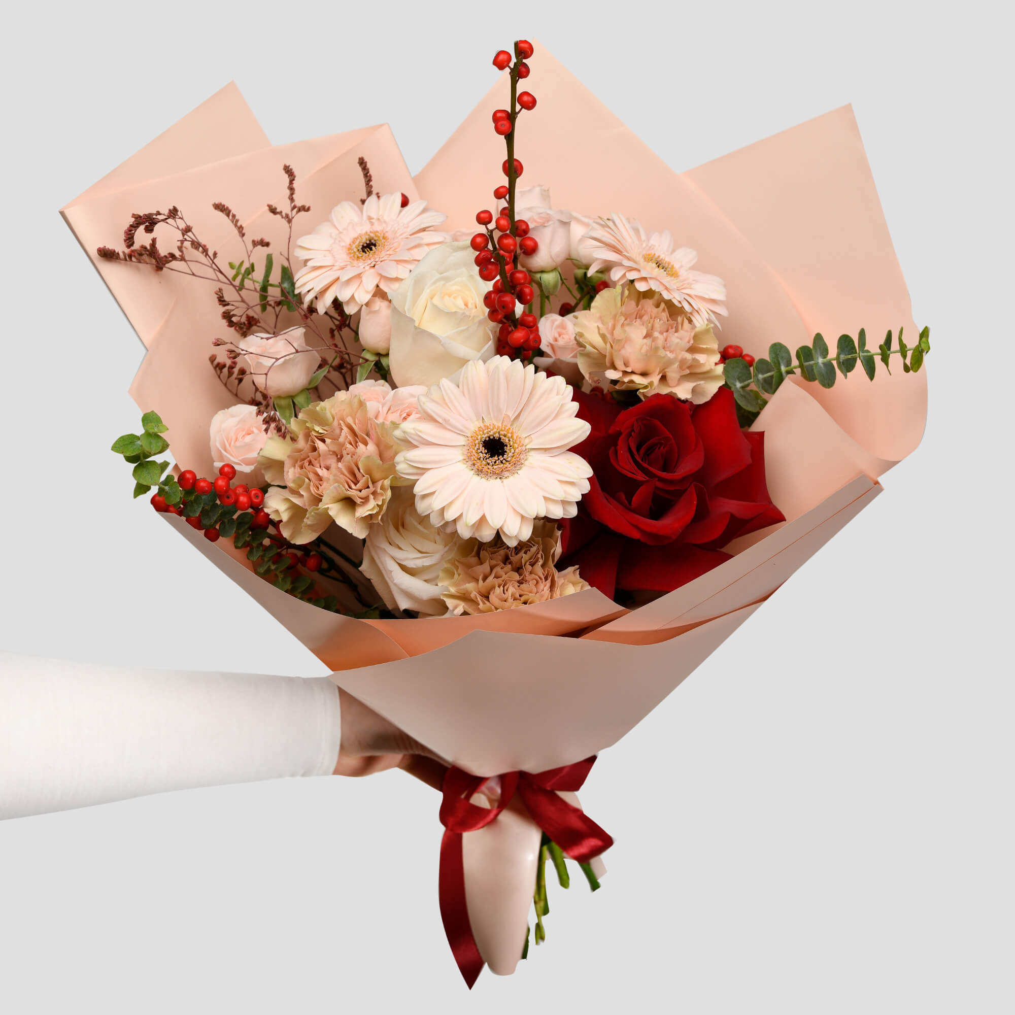 Buchete flori mixte, Buchet gerbera si trandafiri, Californiaflowers.ro