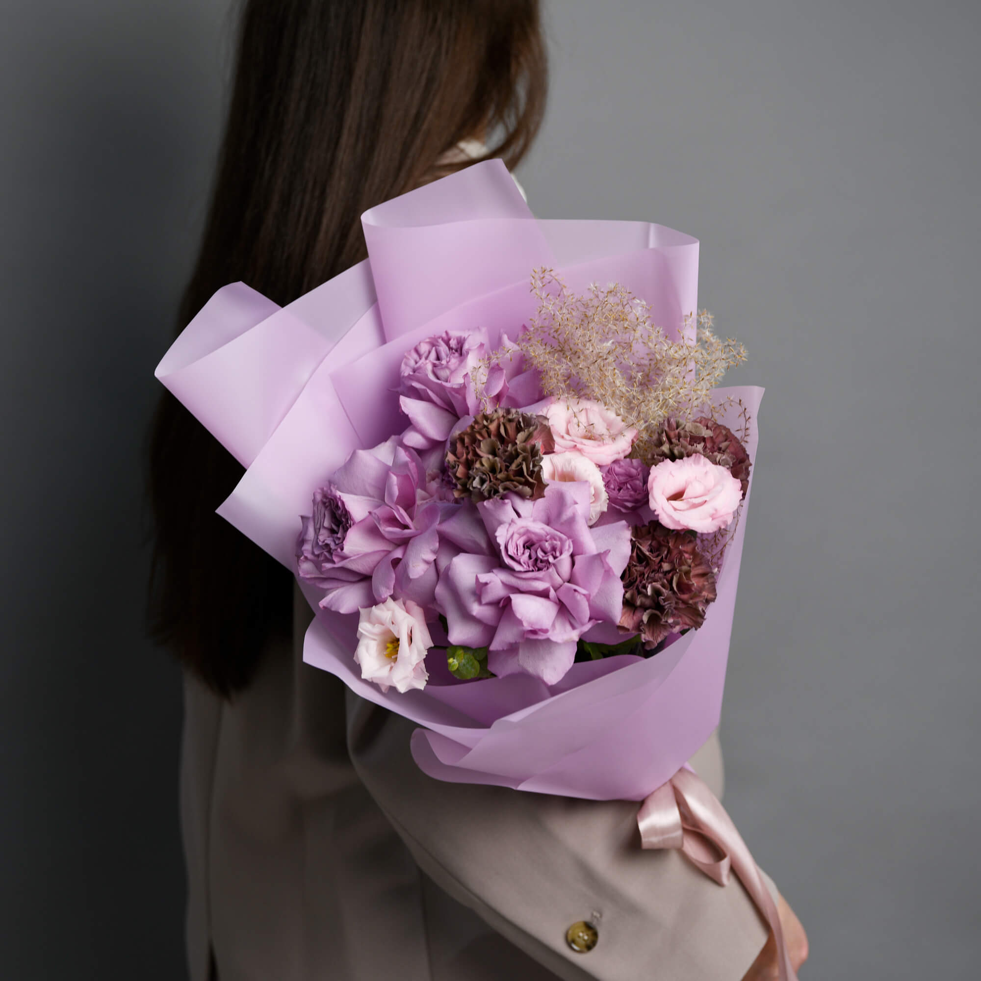 Livrare Flori Cluj Napoca, Buchet trandafiri lila, Californiaflowers.ro