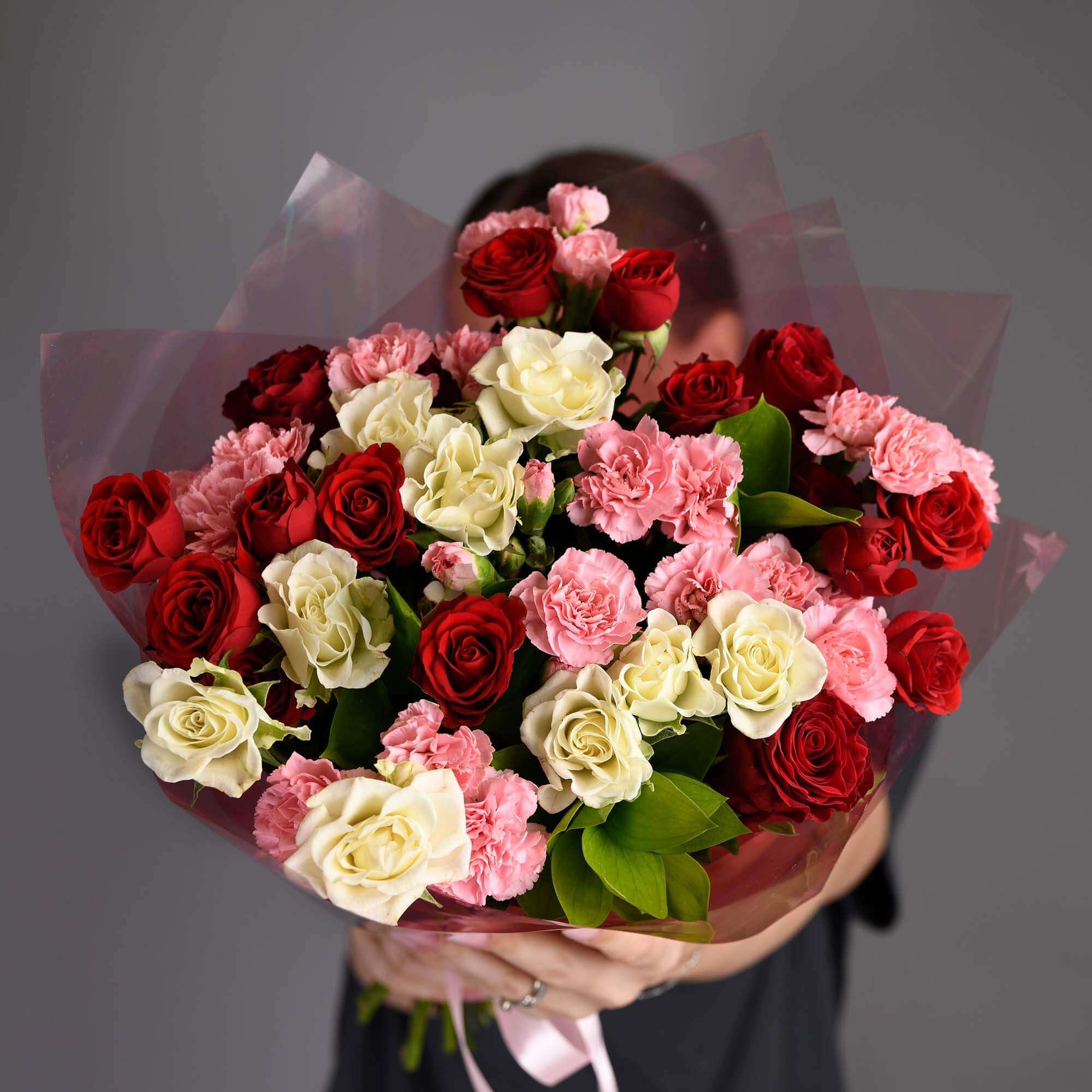 Buchete flori mixte, Buchet miniroze si trandafiri, Californiaflowers.ro