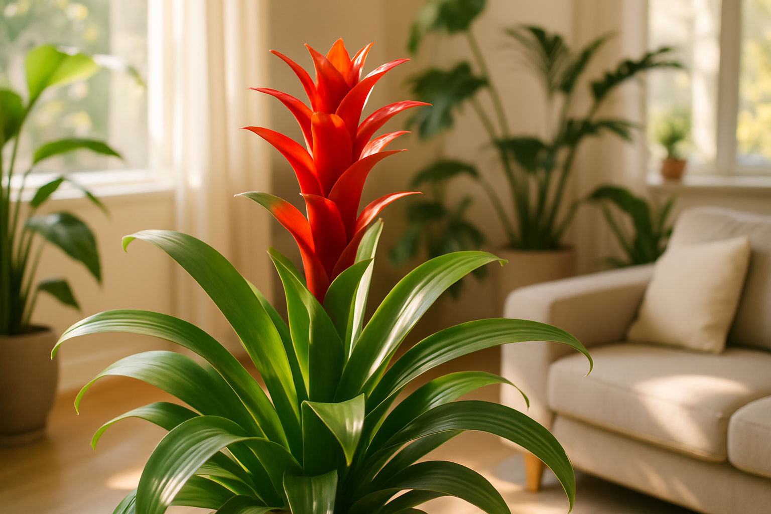 Guzmania - sfaturi de ingrijire si cultivare a acestei flori exotice