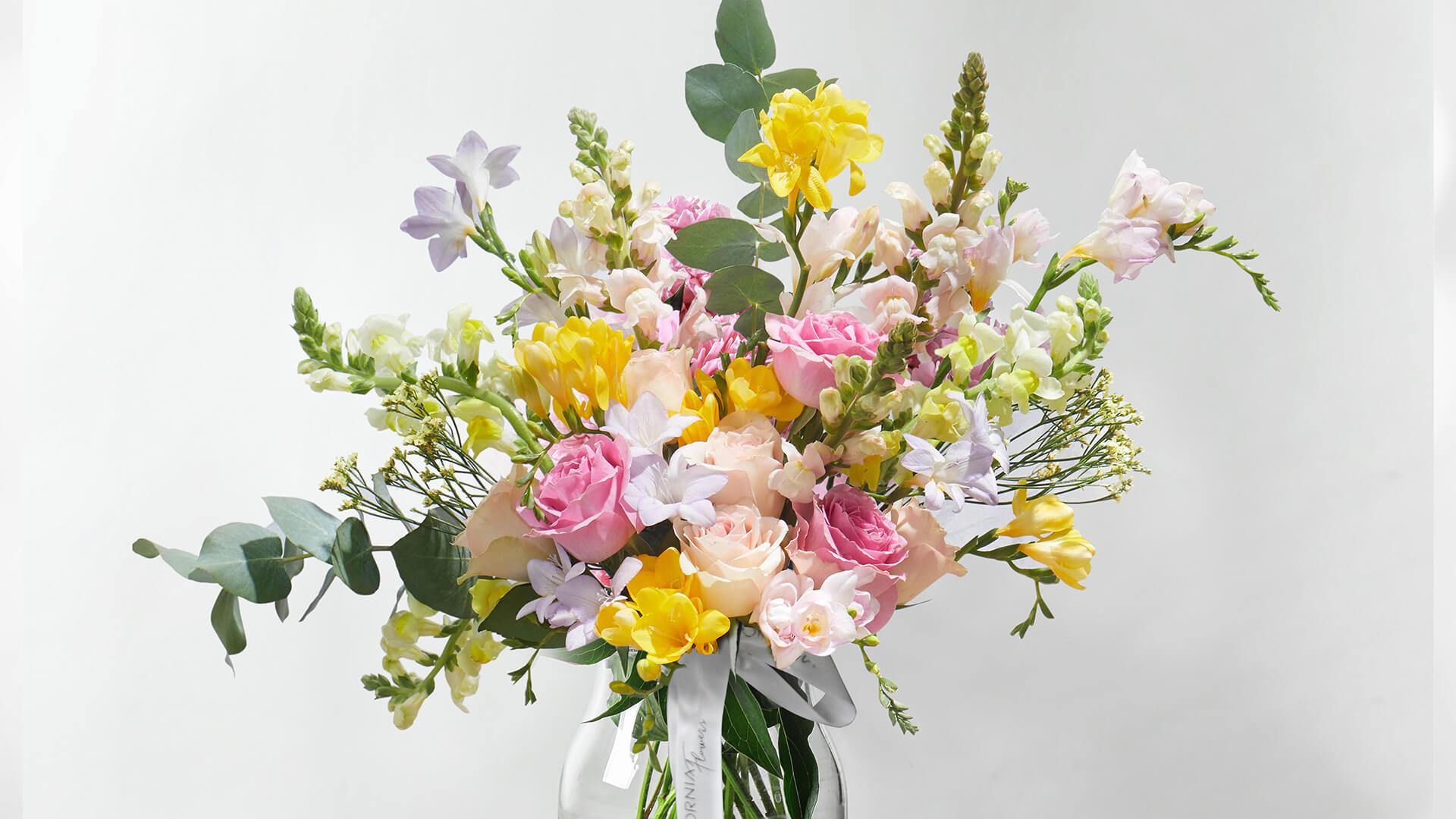 Buchete flori mixte = California Flowers, Bucuresti si Brasov