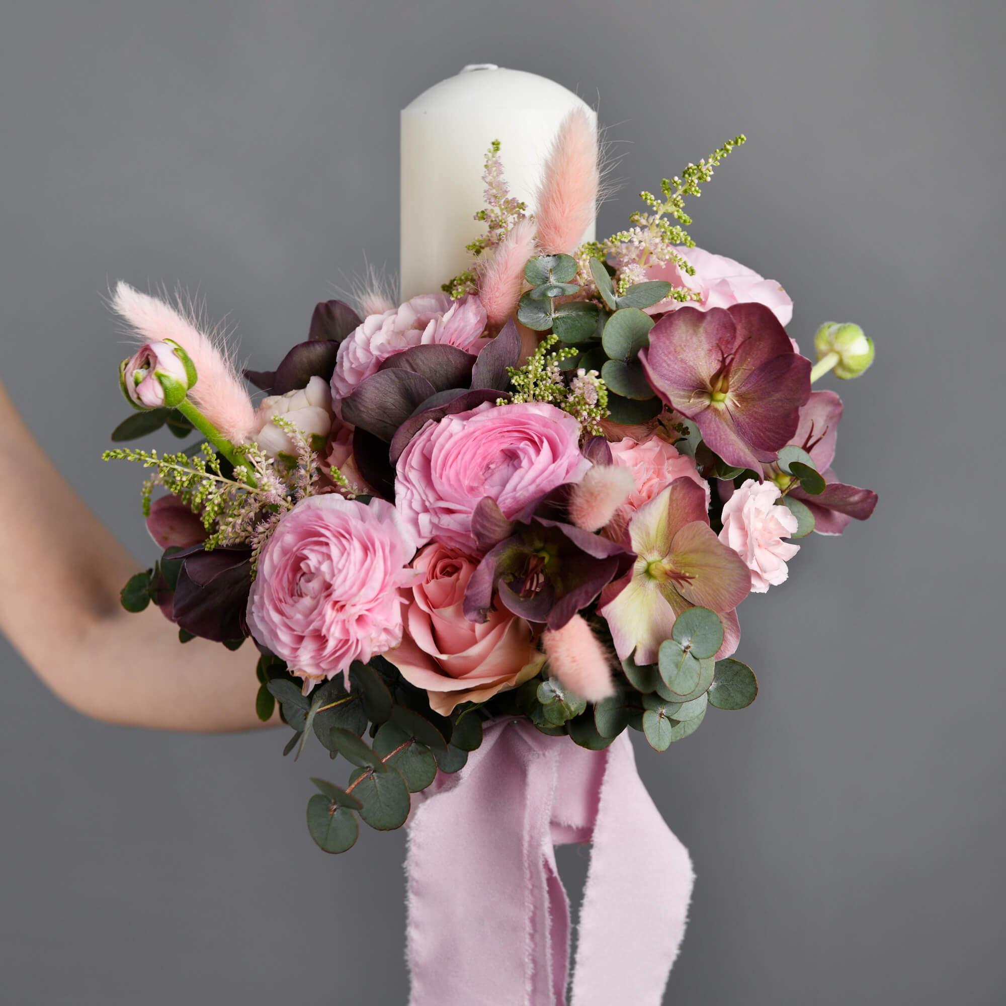 Complete pink wedding arrangement package