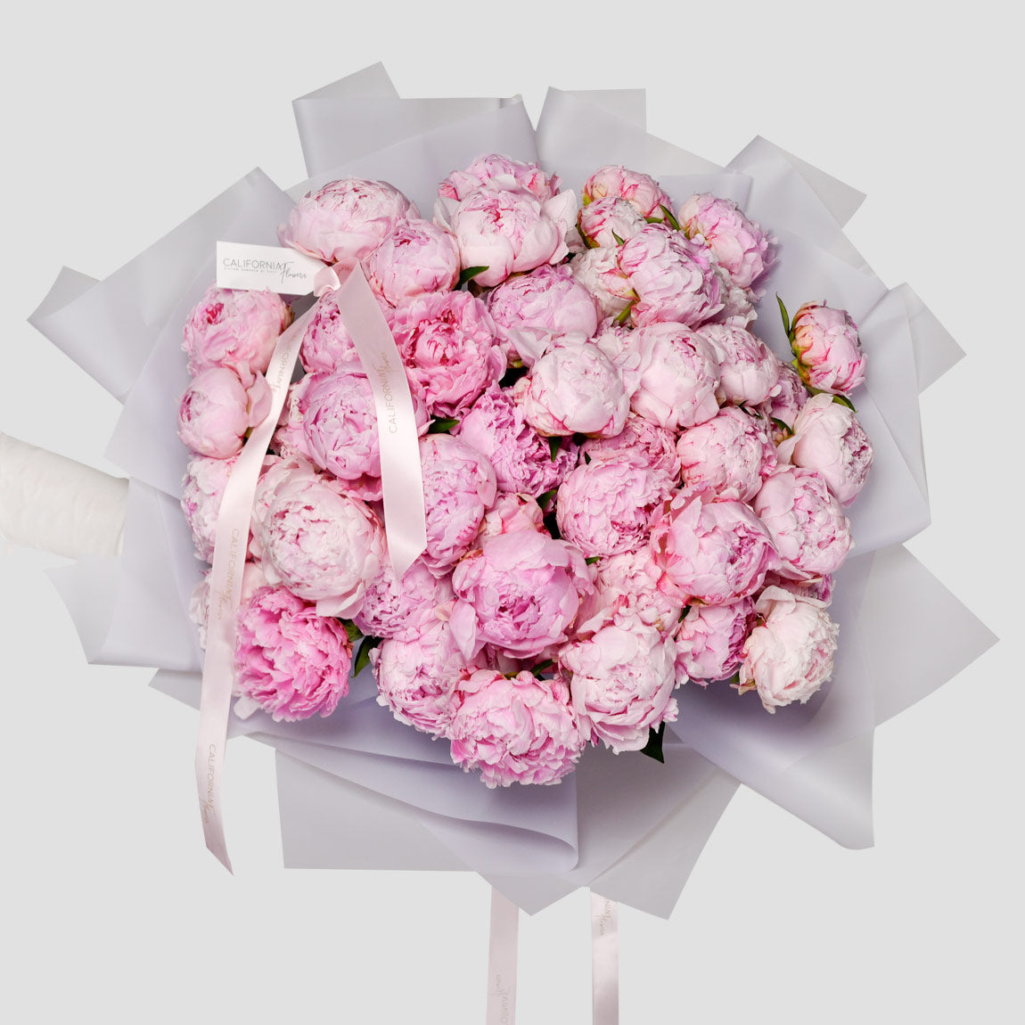 Flori de primavara, Buchet 51 bujori roz, Californiaflowers.ro