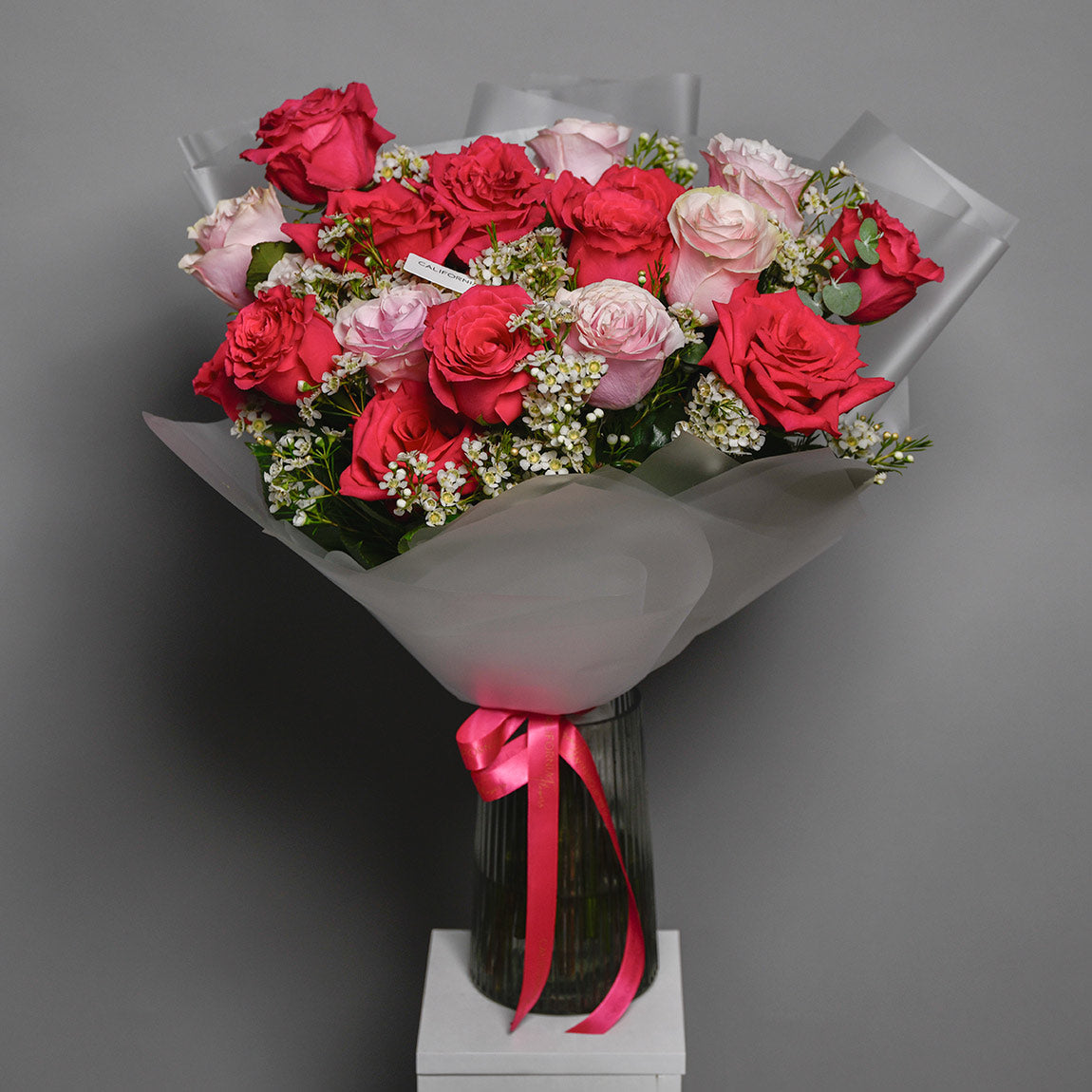 Buchet trandafiri Pink si roz, 5, Californiaflowers.ro