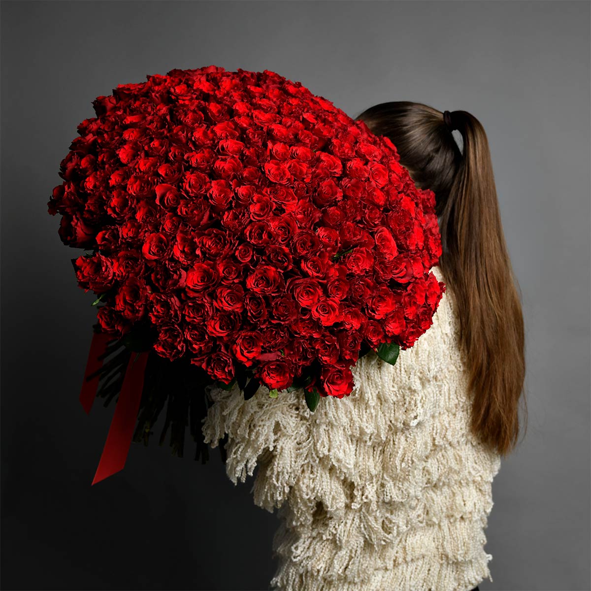 Bouquet of 201 red roses, 1, Californiaflowers.ro