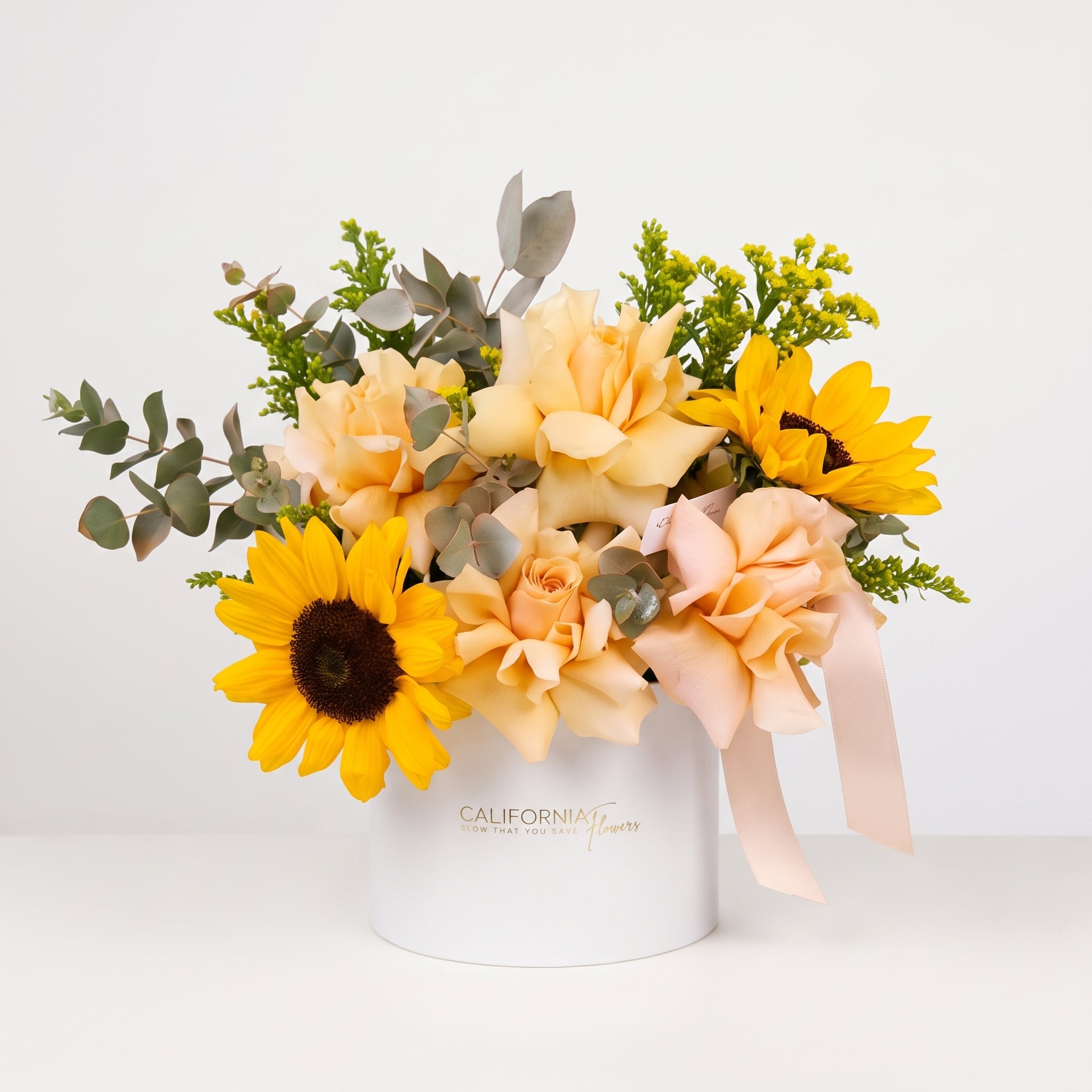 Florarie online - California Flowers ✅, Aranjament Golden Hour, Californiaflowers.ro