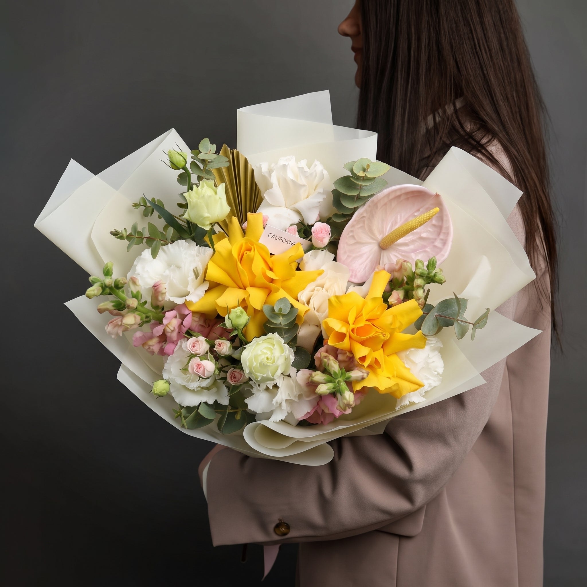 Florarie online - California Flowers ✅, Buchet yellow touch, Californiaflowers.ro