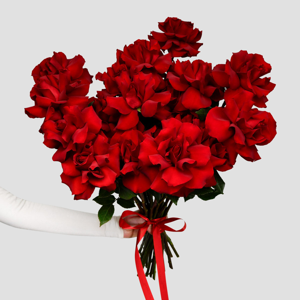 Flowers of Dragobete - California Flowers, Bouquet of 25 special red roses, Californiaflowers.ro