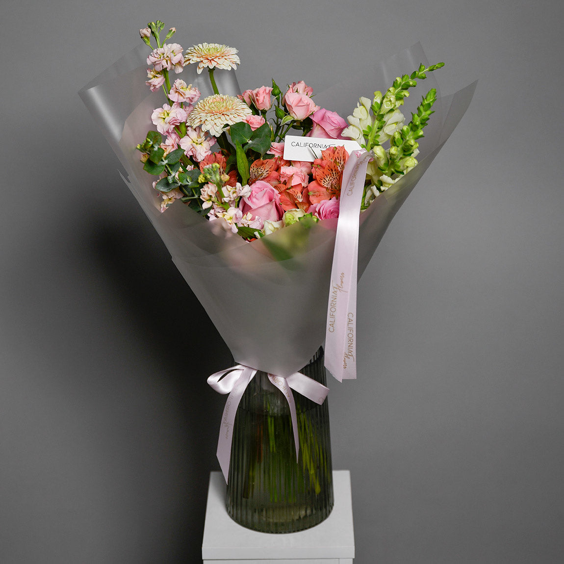 Buchet trandafiri, gerbera si alstroemeria, 3, Californiaflowers.ro