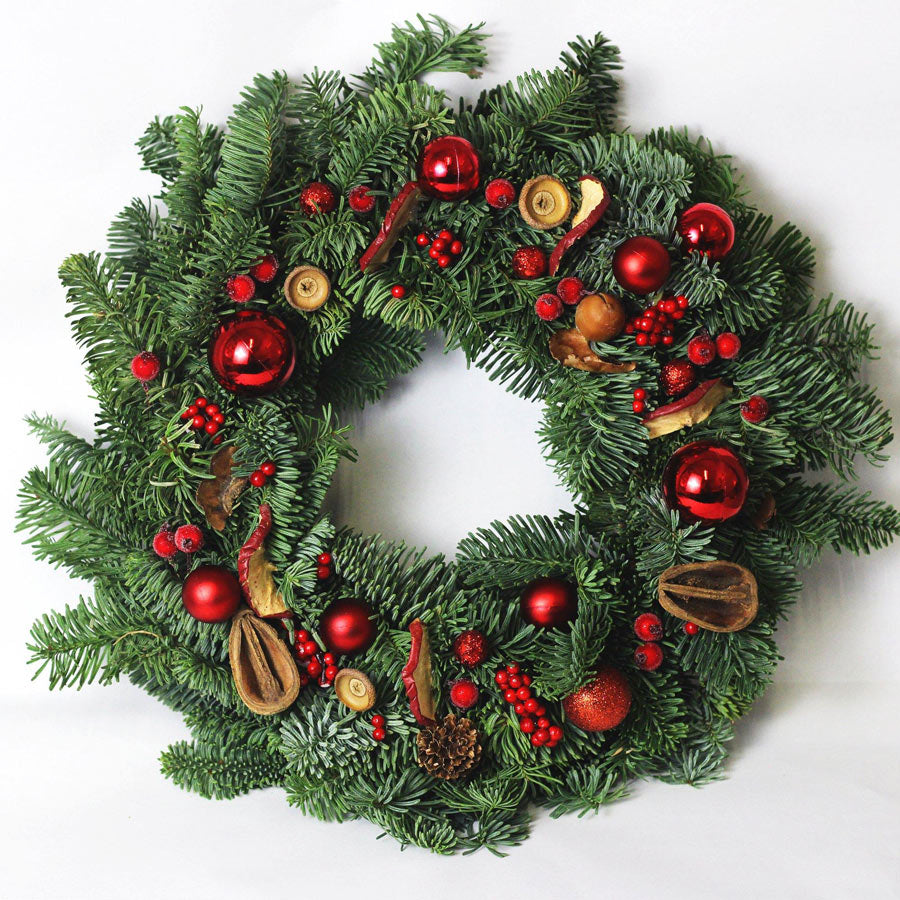 Red Christmas wreath