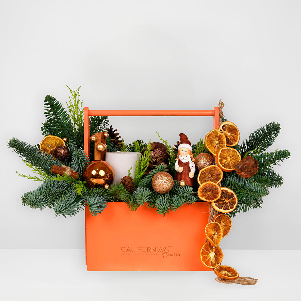 Orange Christmas arrangement