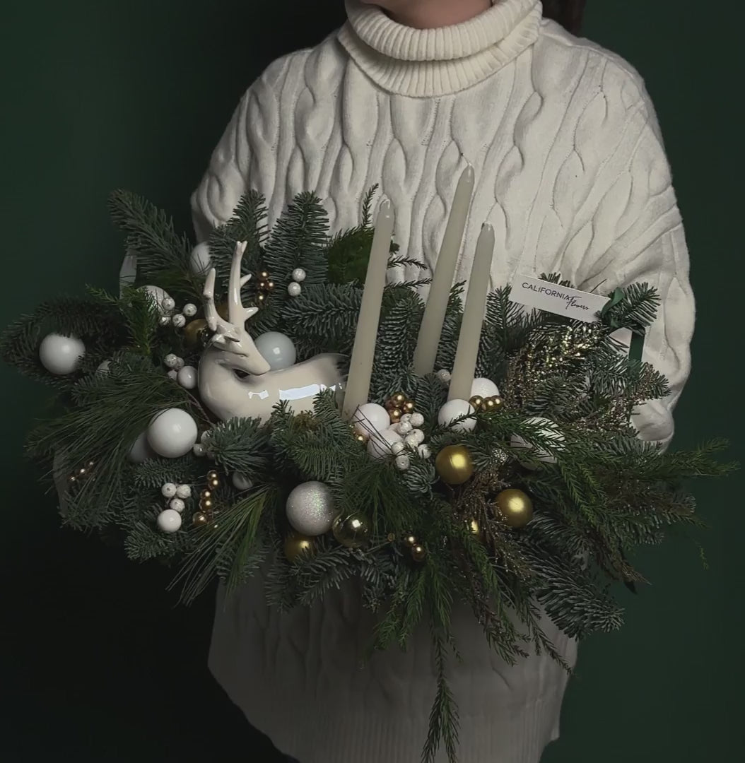 Aranjament de Craciun masa, 4, Californiaflowers.ro