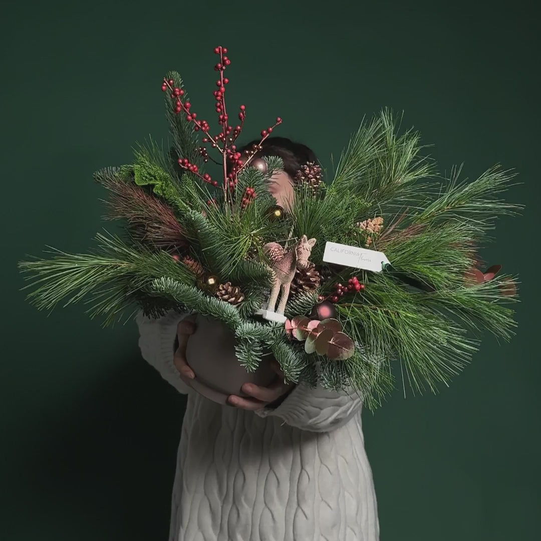 Aranjament festiv de iarna, 4, Californiaflowers.ro