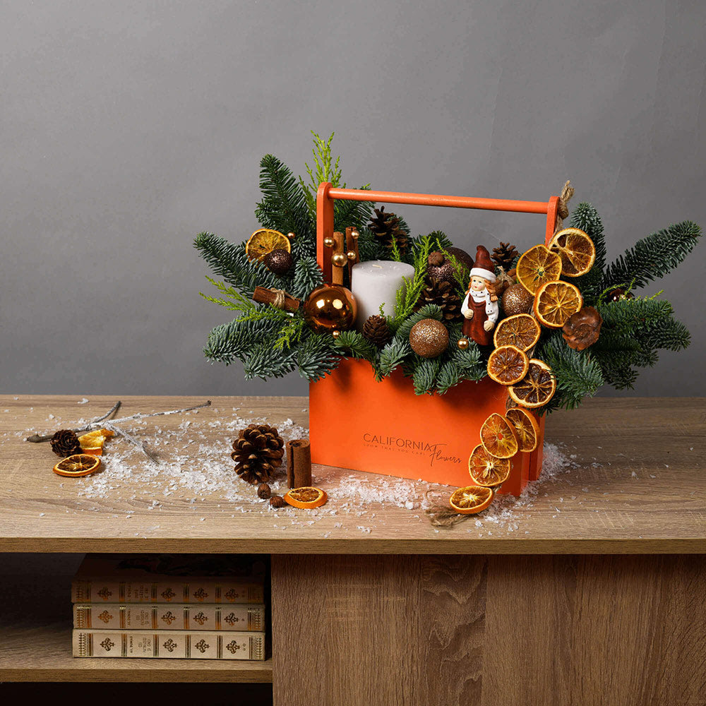 Orange Christmas arrangement