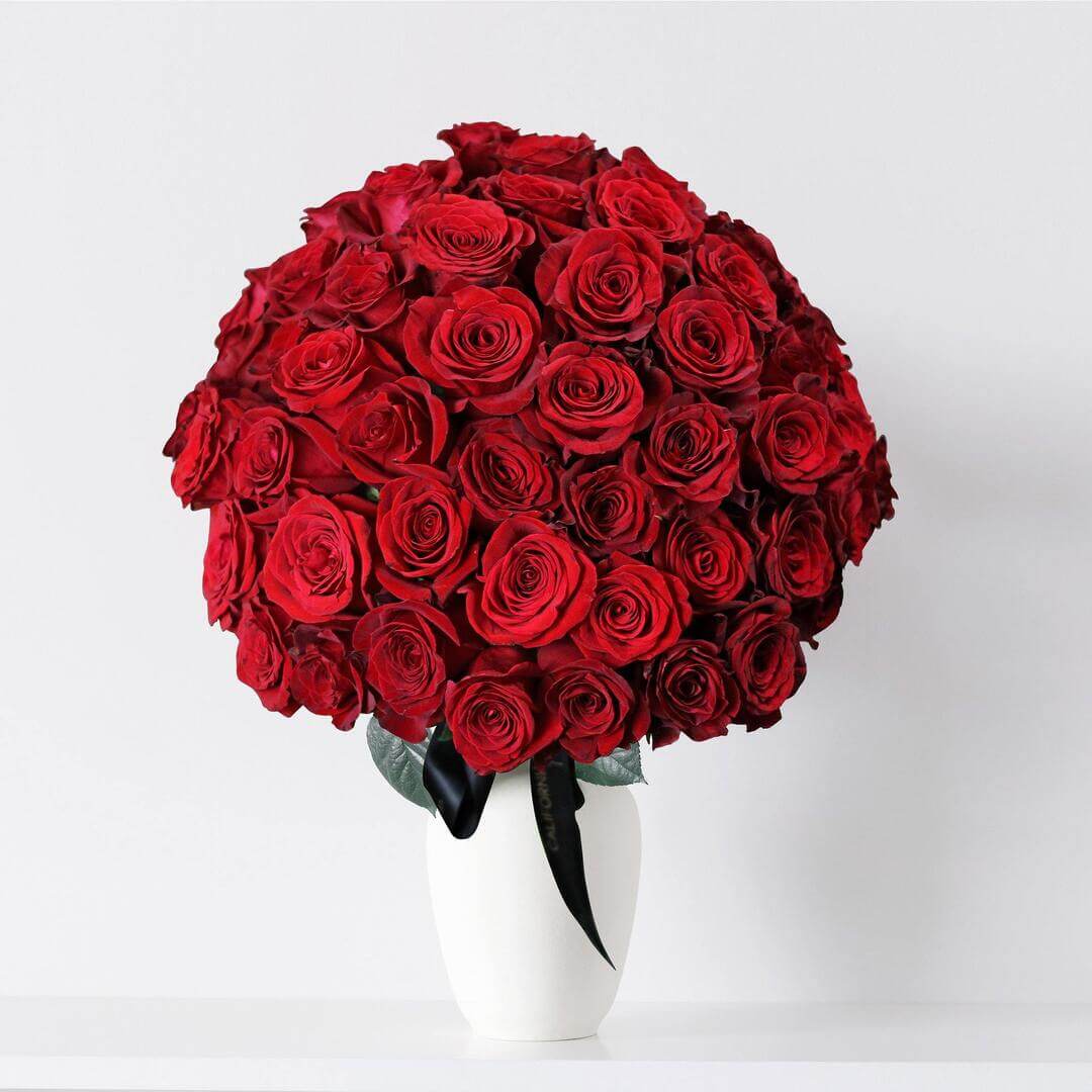 Bouquet of 55 red roses