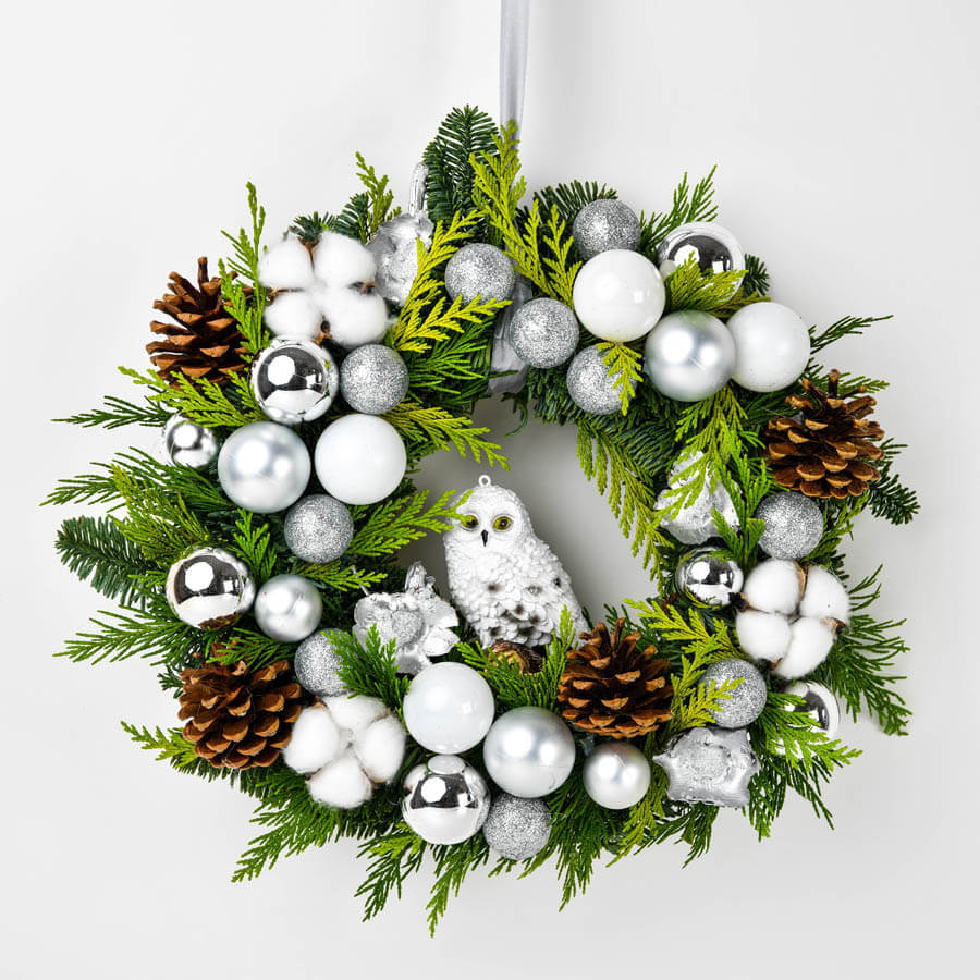 Christmas Wreath White