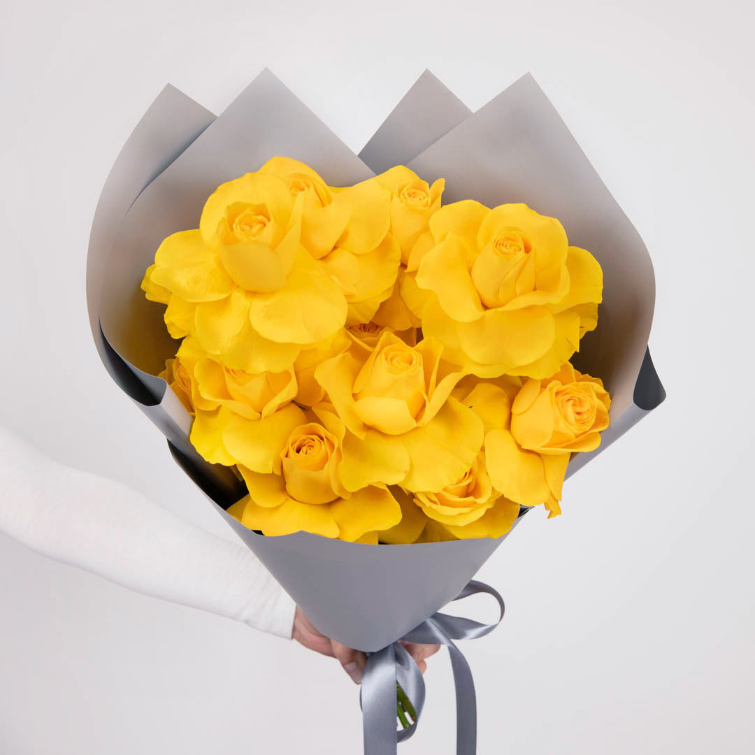 Bouquet with special yellow roses